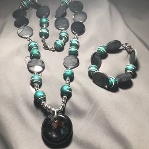 Handmade Boho necklace! Unique pendant!